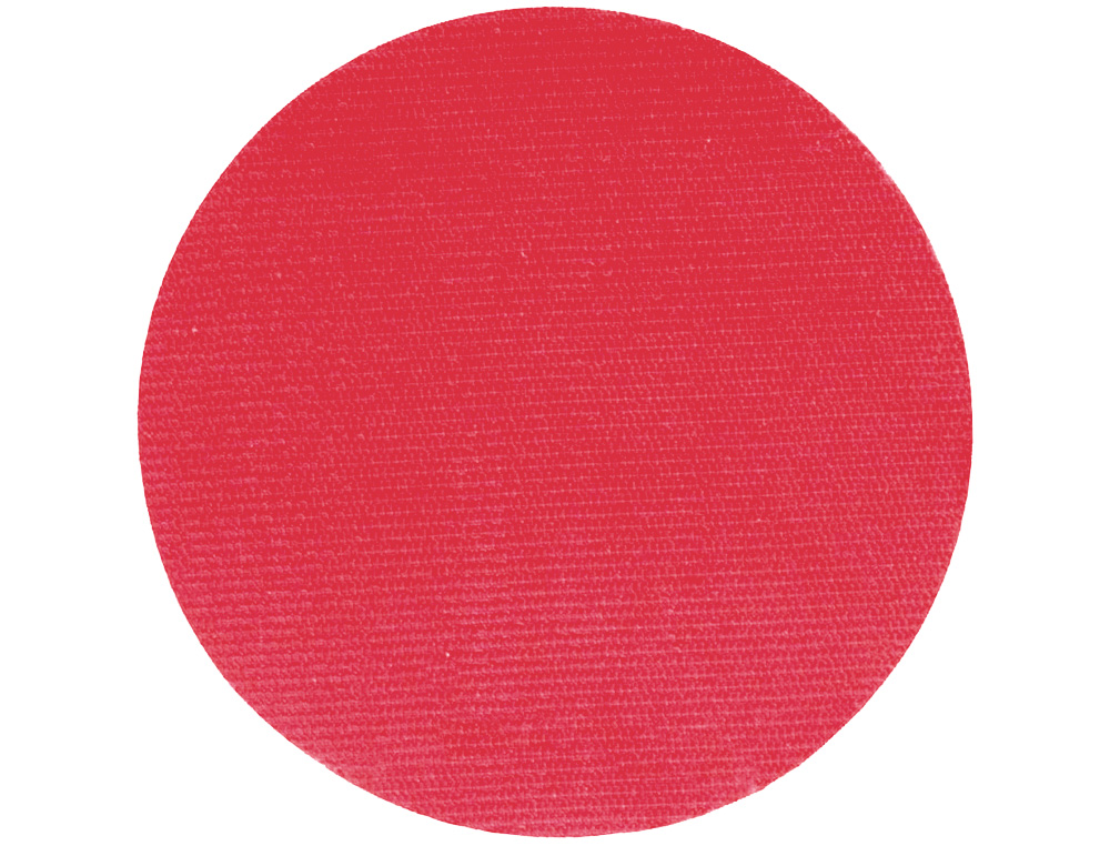 PLICO - DISCO DE CIERRE VELCRO AUTOADHESIVO 20 MM DIAMETRO COLOR ROJO CAJA DE 200 UNIDADES (Ref.13340)