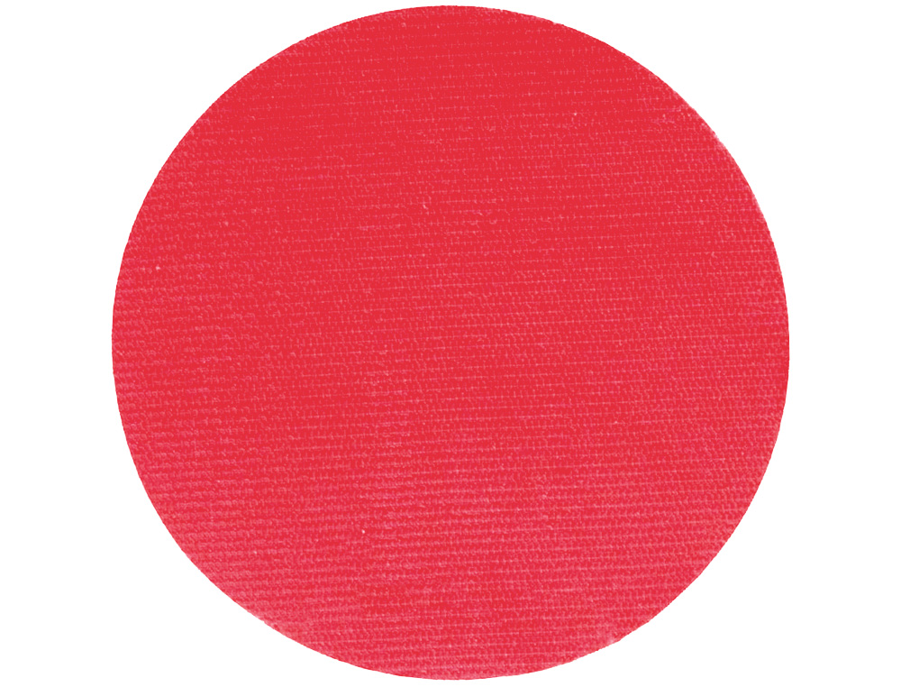PLICO - DISCO DE CIERRE VELCRO AUTOADHESIVO 20 MM DIAMETRO COLOR ROJO CAJA DE 400 UNIDADES (Ref.13336)