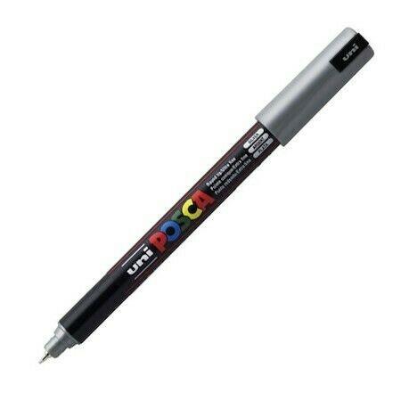 POSCA - MARCADOR T.OPACA NO PERM. UNI 0,7 EF (PC-1MR) PLATA (Ref.265330000/089920000)