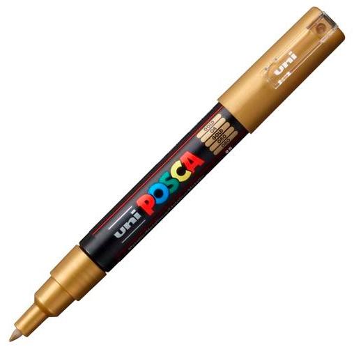 POSCA - MARCADOR T.OPACA NO PERM. UNI 0,7 F (PC-1M) ORO (Ref.265009000/017905000)