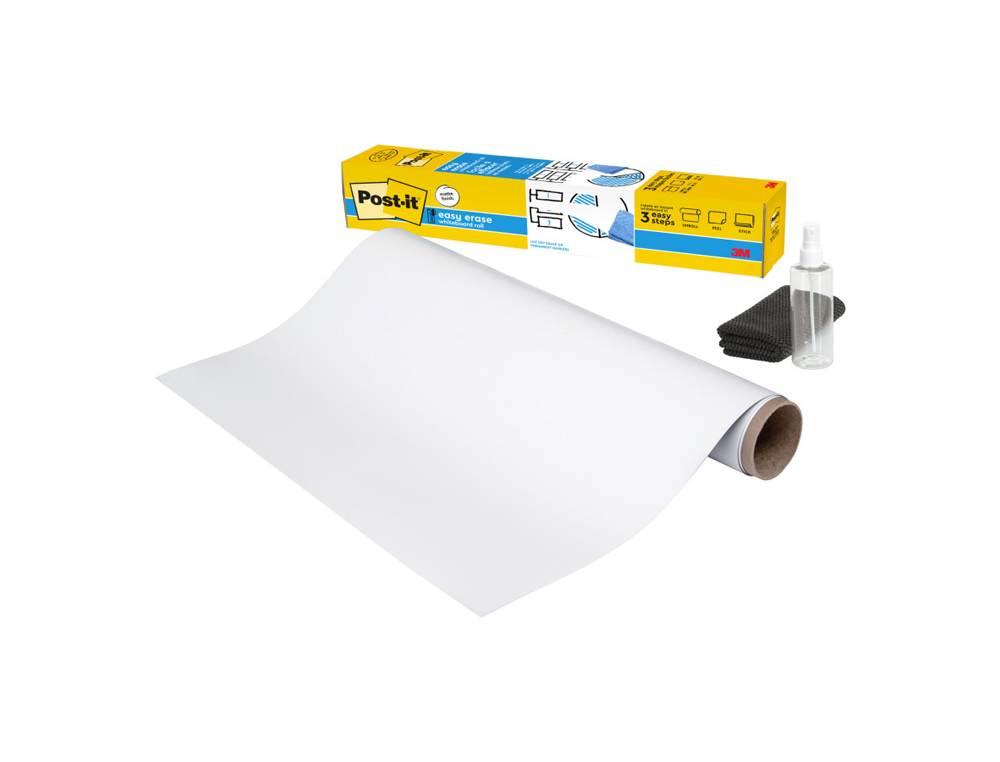 POST-IT - PIZARRA BLANCA SUPER STICKY FLEX ROLLO ADHESIVO REMOVIBLE 121,9X182,9 CM (Ref.7100198315)