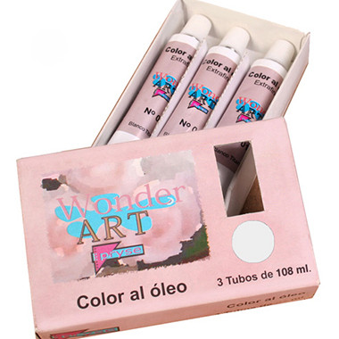 PRYSE - pintura al óleo 108 ml Tubo Plata, Titan, Blanco (Ref.6251002)