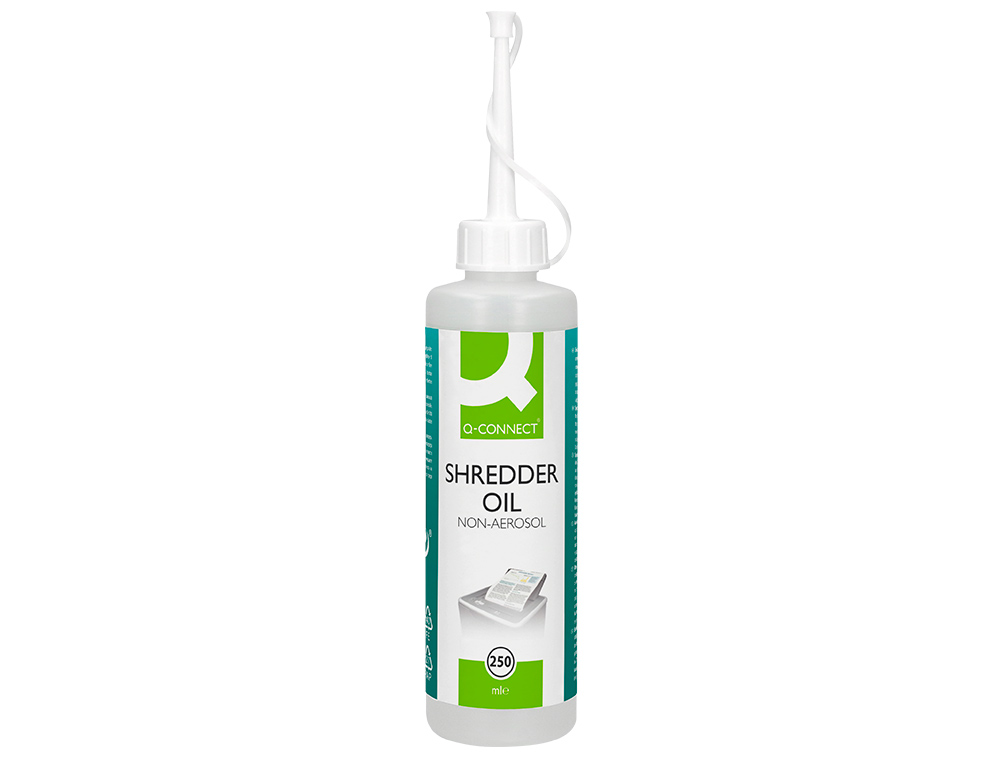 Q-CONNECT - ACEITE LUBRICANTE PARA DESTRUCTORA DE DOCUMENTOS BOTE DE 250 ML (Ref.KF03685)