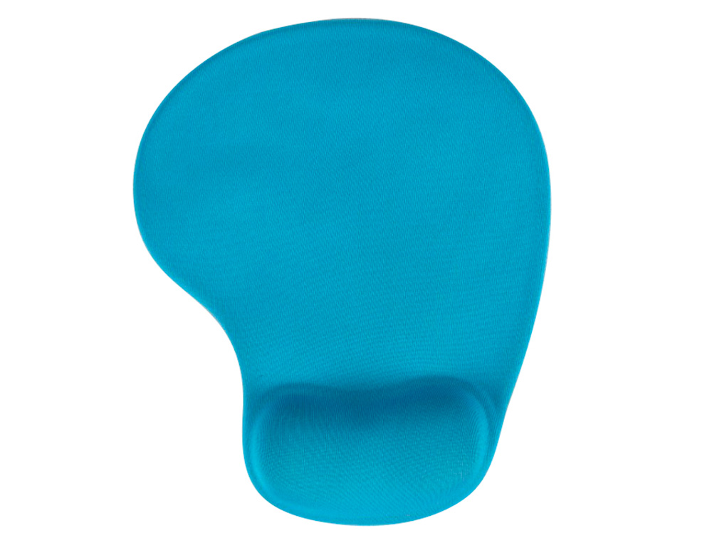 Q-CONNECT - ALFOMBRILLA PARA RATON REPOSAMUÑECAS DE GEL COLOR TURQUESA 190X230X20 MM (Ref.KF17226)