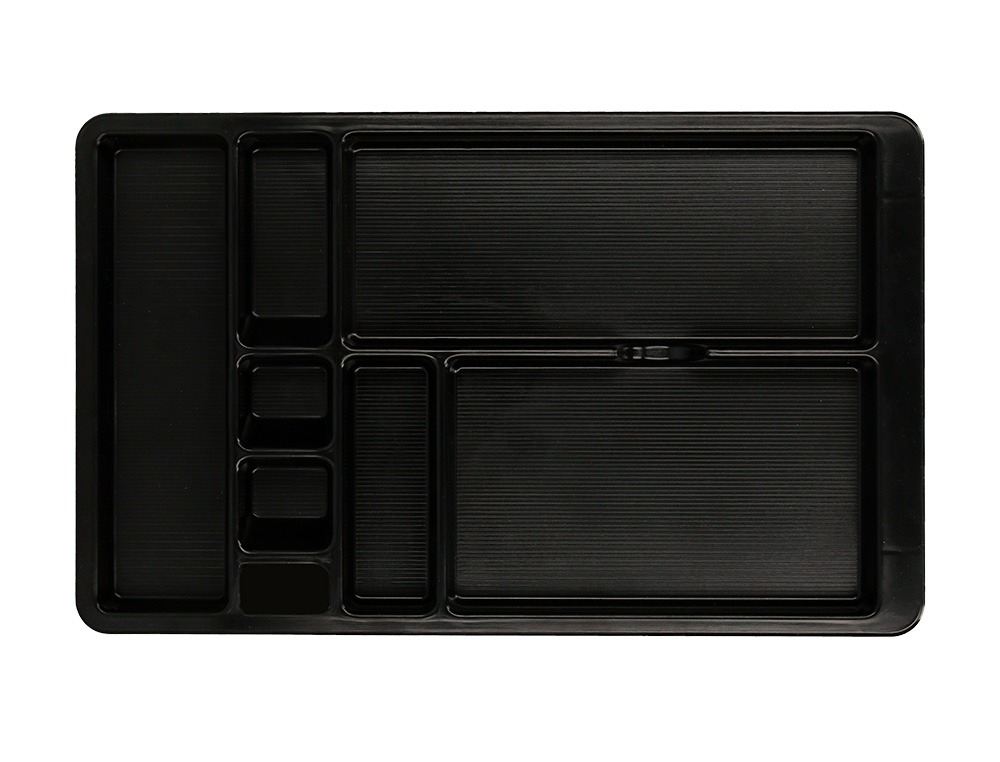 Q-CONNECT - BANDEJA ORGANIZADORA DE CAJONES COLOR NEGRO 364X225X21 MM (Ref.KF16943)