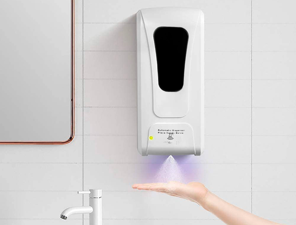 Q-CONNECT - DISPENSADOR PARA GEL Y JABON AUTOMATICO CON SENSOR 1000 ML 13X11,5X27 CM COLOR BLANCO (Ref.KF10688)