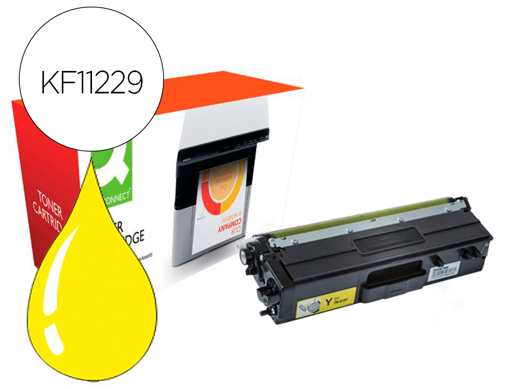 Q-CONNECT - TONER COMPATIBLE BROTHER TN910Y HL-L9310 AMARILLO 9000 PAGINAS (Ref.KF11229)