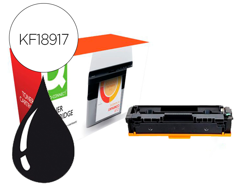 Q-CONNECT - TONER COMPATIBLE CANON LBP611K I-SENSYS LBP610 NEGRO ALTO RENDIMIENTO 2800 PAGINAS (Ref.KF18917)