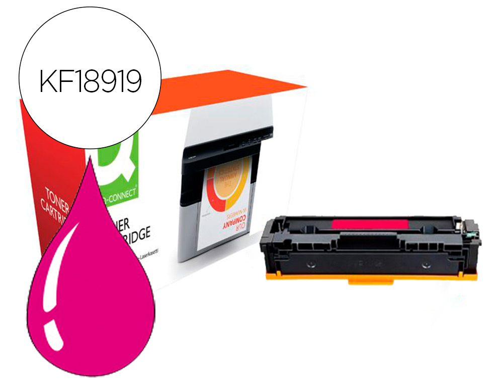 Q-CONNECT - TONER COMPATIBLE CANON LBP611M I-SENSYS LBP610 MAGENTA ALTO RENDIMIENTO 2200 PAGINAS (Ref.KF18919)