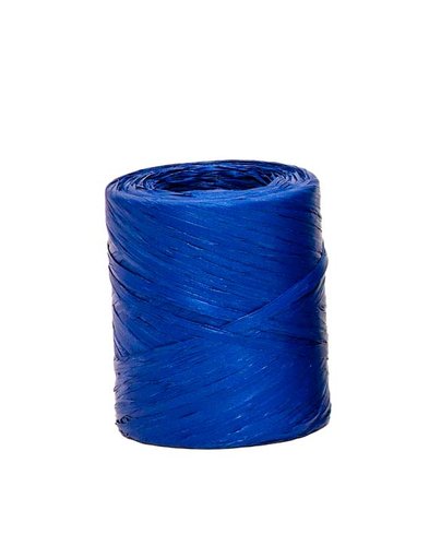 RAFIA CINTA de 4 mm ROLLO de 200 m AZUL (Ref.5400-38)