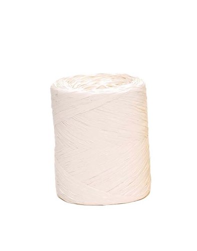 RAFIA CINTA de 4 mm ROLLO de 200 m BLANCO (Ref.5400-53)