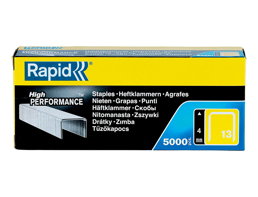 RAPID - GRAPAS 13/4 MM GALVANIZADA CAJA DE 5000 UNIDADES (Ref.11825700)