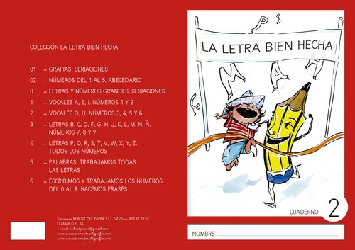 REBOST - CUADERNO (CAS.) LA LETRA BIEN HECHA "MAYUSCULAS" Nº 2 (Ref.MAY.Nº2)