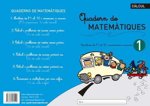 REBOST - CUADERNO (CAT.) MATEMATIQUES Nº 1 (Ref.MAT.Nº1-CAT)