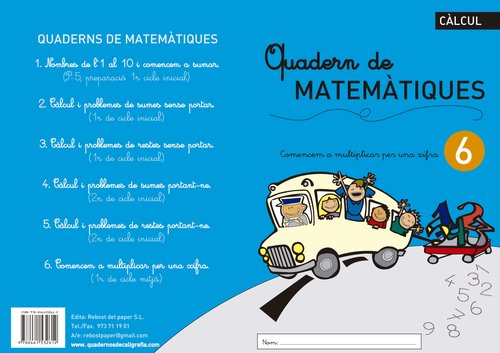 REBOST - CUADERNO (CAT.) MATEMATIQUES Nº 6 (Ref.MAT.Nº6-CAT)