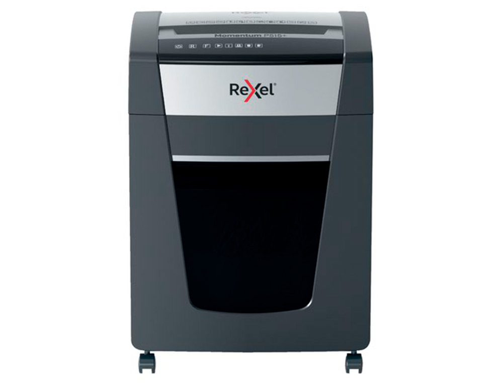REXEL - DESTRUCTORA DE DOCUMENTOS MOMENTUM EXTRA P515+ CAPACIDAD CORTE 15 H P5 DESTRUYE GRAPAS CLIPS CD Y (Ref.2021515MEU)