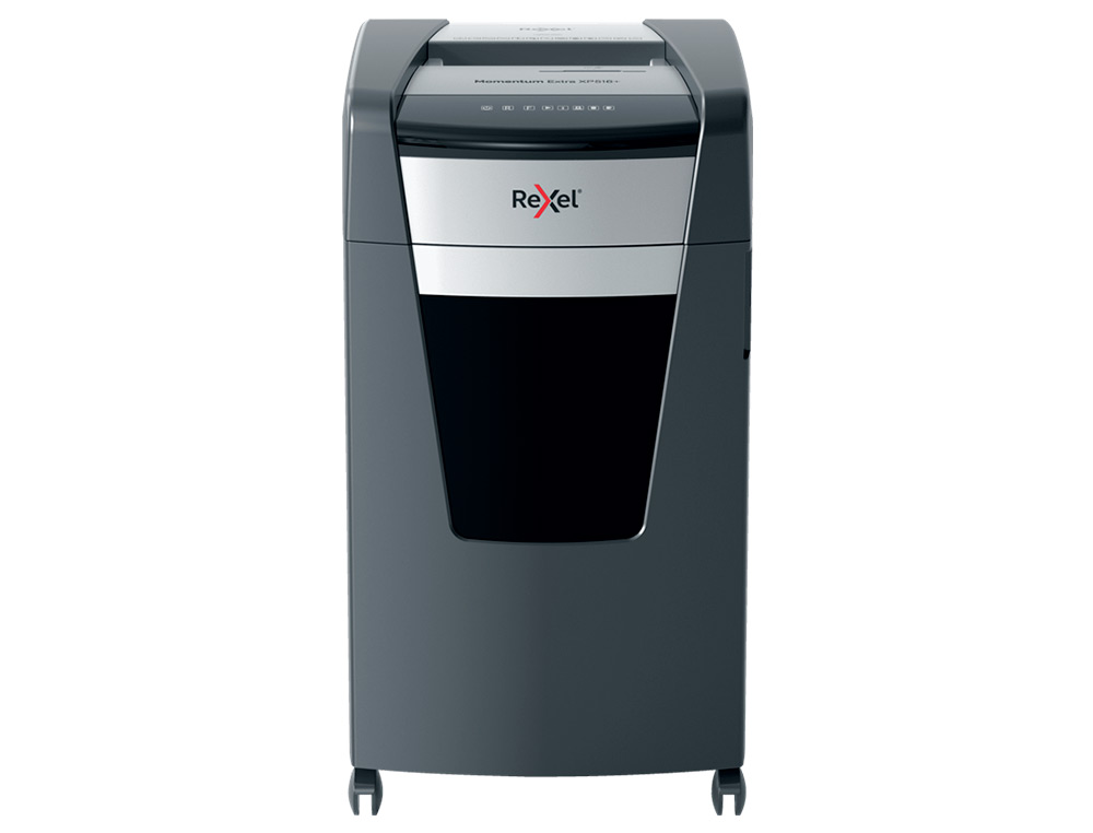 REXEL - DESTRUCTORA DE DOCUMENTOS MOMENTUM EXTRA XP516+ CAPACIDAD CORTE 16 H P5 DESTRUYE GRAPAS CLIPS CD Y (Ref.2021516MEU)