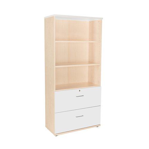 ROCADA - ARMARIO CARPETERO 195x90x45 ESTRUCTURA HAYA FRONTAL Y TAPA BLANCO (Ref.1102AA04)