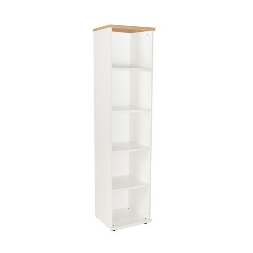 ROCADA - ARMARIO COLUMNA 195x45x45 ESTRUCTURA BLANCO Y TAPA ROBLE (Ref.1105AW08)