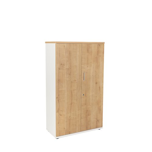 ROCADA - ARMARIO CON PUERTAS 156x90x45 ESTRUCTURA BLANCO PUERTAS Y TAPA ROBLE (Ref.1058AW08)