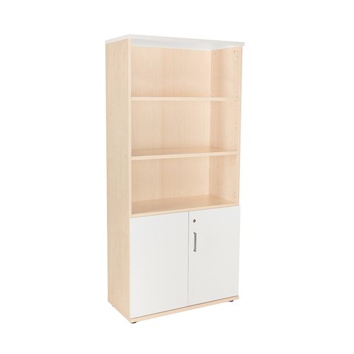 ROCADA - ARMARIO CON PUERTAS BAJAS 195x90x45 ESTRUCTURA HAYA Y TAPA BLANCO (Ref.1103AA04)