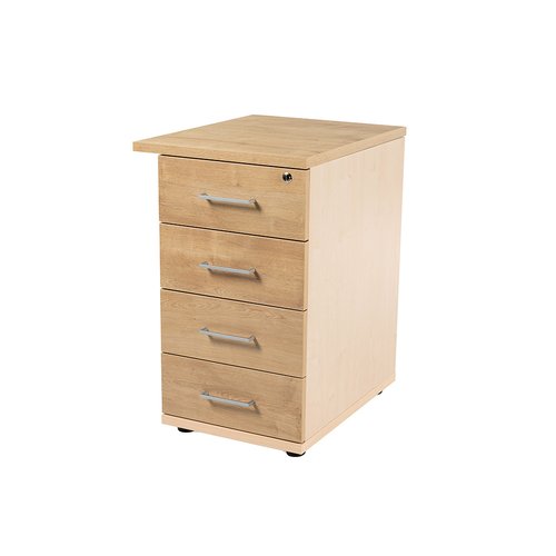 ROCADA - CAJONERA 47x60x72 con 4 CAJONES ESTRUCTURA HAYA FRONTALES ROBLE (Ref.4005AA08)