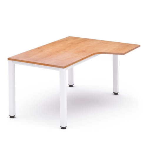 ROCADA - MESA DE OFICINA SERIE EXECUTIVE FORMA L DERECHA 180X120 BLANCO/ROBLE (Ref.2052AM08)