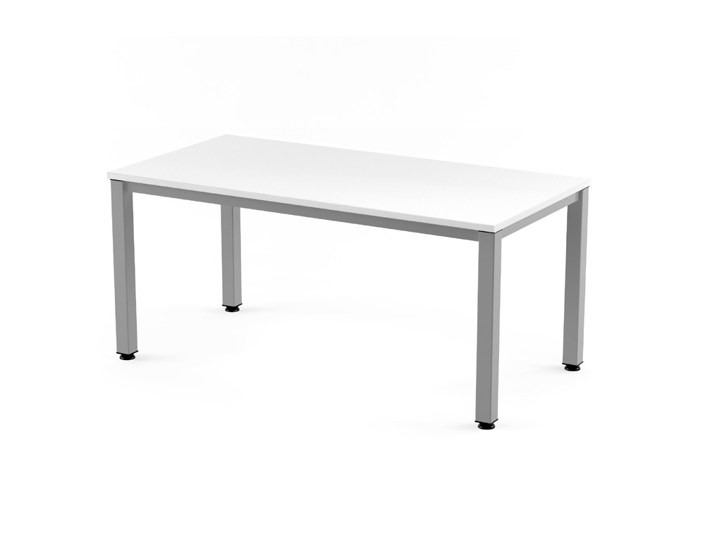 ROCADA - MESA EXECUTIVE 140x80 ESTRUCTURA ALUMINIO TABLERO MELAMINA BLANCO (Ref.2001AD04)