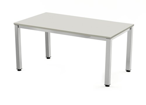 ROCADA - MESA EXECUTIVE 160x163 ESTRUCTURA ALUMINIO TABLERO MELAMINA GRIS (Ref.2201AD02)