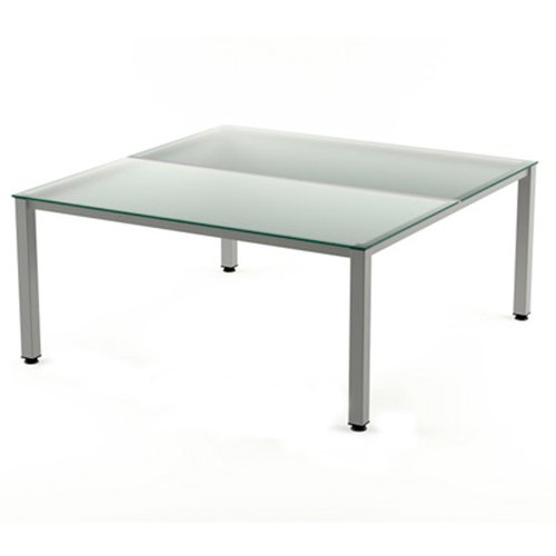 ROCADA - MESA EXECUTIVE 180x163 ESTRUCTURA ALUMINIO TABLERO CRISTAL (Ref.2202AD05)