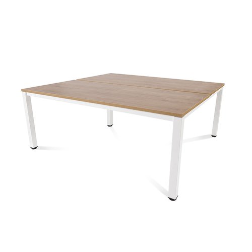 ROCADA - MESA EXECUTIVE 180x163 ESTRUCTURA BLANCO TABLERO MELAMINA ROBLE (Ref.2202AM08)