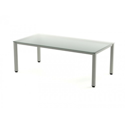 ROCADA - MESA EXECUTIVE 200x100 ESTRUCTURA ALUMINIO TABLERO CRISTAL (Ref.2005AD05)