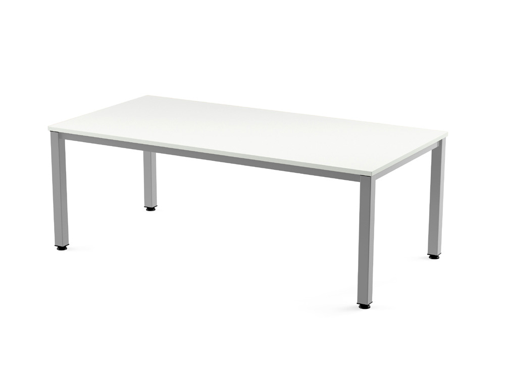 ROCADA - MESA EXECUTIVE 200x100 ESTRUCTURA ALUMINIO TABLERO MELAMINA BLANCO (Ref.2005AD04)