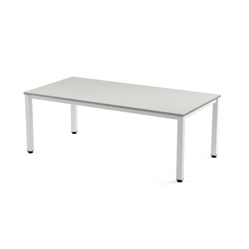 ROCADA - MESA EXECUTIVE 200x100 ESTRUCTURA BLANCO TABLERO MELAMINA GRIS (Ref.2005AM02)