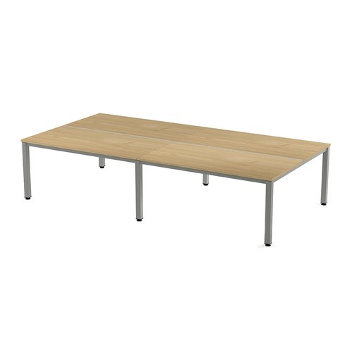ROCADA - MESA EXECUTIVE 360x163 ESTRUCTURA ALUMINIO TABLERO MELAMINA ROBLE (Ref.2204AD08)