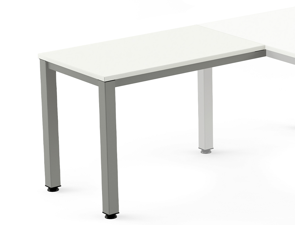 ROCADA - MESA EXECUTIVE ALA 100x60 ESTRUCTURA ALUMINIO TABLERO MELAMINA BLANCO (Ref.2107AD04)