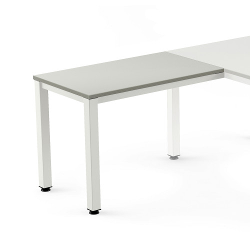 ROCADA - MESA EXECUTIVE ALA 100x60 ESTRUCTURA BLANCO TABLERO MELAMINA GRIS (Ref.2107AM02)