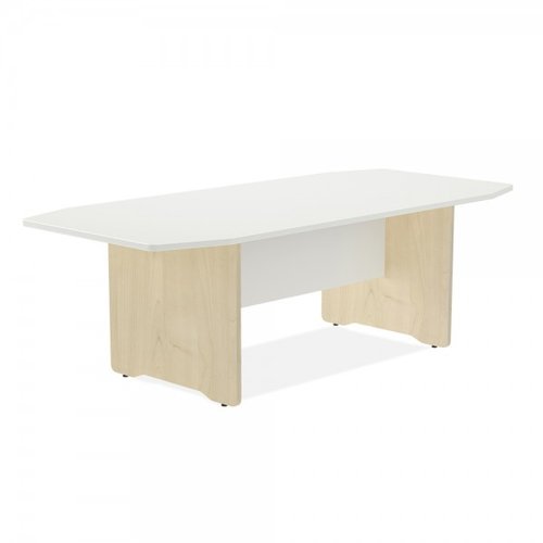 ROCADA - MESA MEETING DE JUNTAS 220x100 PIES MELAMINA HAYA TABLERO BLANCO (Ref.3003AA04)