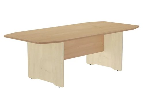 ROCADA - MESA MEETING DE JUNTAS 220x100x72. con PATAS MELAMINA HAYA TABLERO ROBLE (Ref.3003AA08)