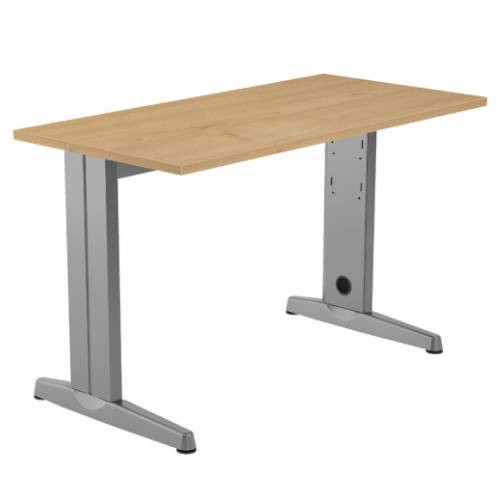 ROCADA - MESA METAL 120x60 ESTRUCTURA ALUMINIO TABLERO ROBLE (Ref.2000AC08)