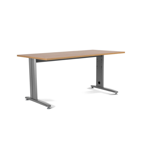 ROCADA - MESA METAL 180x80 ESTRUCTURA ALUMINIO TABLERO ROBLE (Ref.2003AC08)