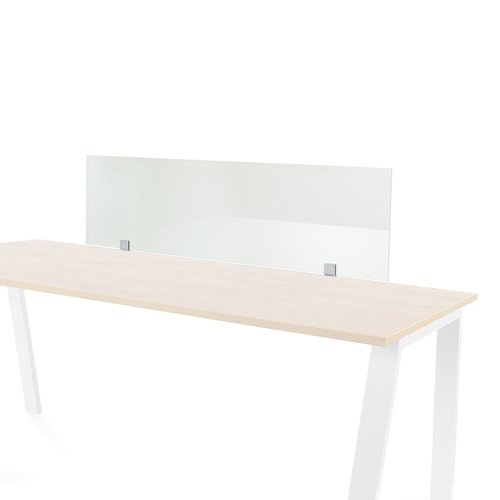 ROCADA - PANEL DE SEPARACION 136x40x1 DE CRISTAL TEMPLADO 10 mm. PARA MESAS DE OFICINA (Ref.2917IE)