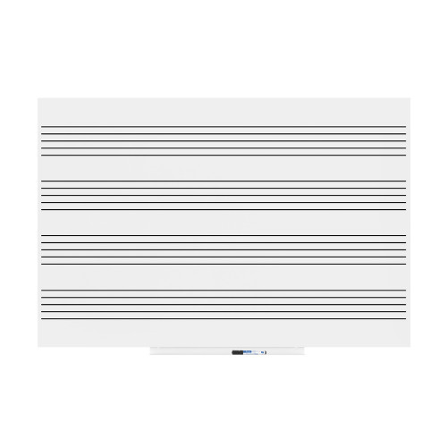 ROCADA - PIZARRA SKINMUSIC 100X150CM LACADA BLANCO PENTAGRAMA HORIZONTAL (Ref.6421RMH)