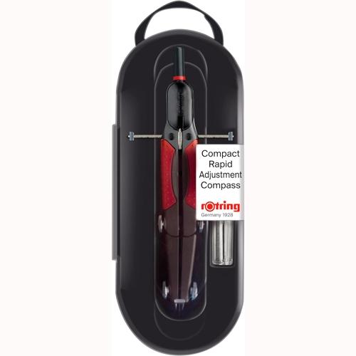 ROTRING - COMPÁS MICROMÉTRICO DE AJUSTE RÁPIDO NEGRO BLISTER (Ref.S0676580)
