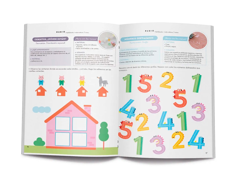 RUBIO - CUADERNO HABILIDADES MATEMATICAS + 3 AÑOS (Ref.HM3)