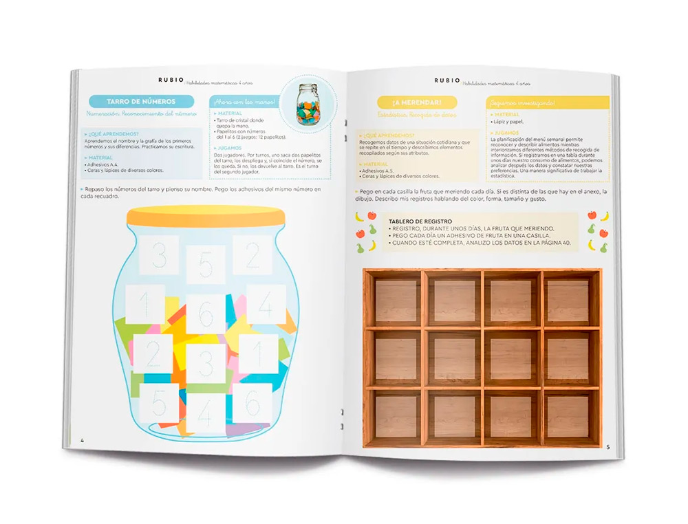 RUBIO - CUADERNO HABILIDADES MATEMATICAS + 4 AÑOS (Ref.HM4)