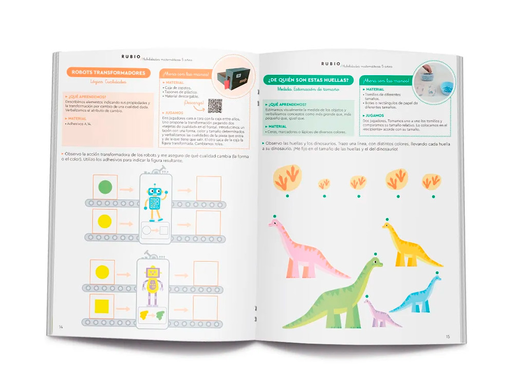 RUBIO - CUADERNO HABILIDADES MATEMATICAS + 5 AÑOS (Ref.HM5)