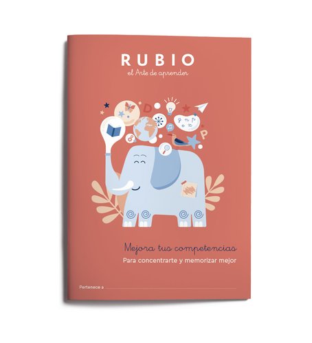 RUBIO - CUADERNO MEJORA TUS COMPETENCIAS PARA CONCENTRARTE Y MEMORIZAR MEJOR (Ref.MC_MEMORIA)