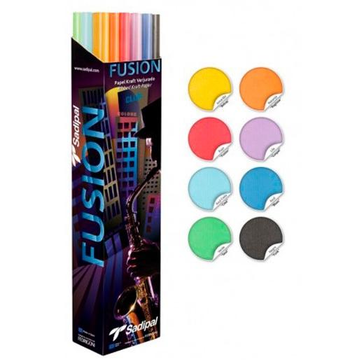 SADIPAL - CAJA EXPOSITORA 24 ROLLOS PAPEL KRAFT VERJURADO 65GR 1X3M FUSIÓN COLLECTION NUEVO SURTIDO (Ref.S0310005)