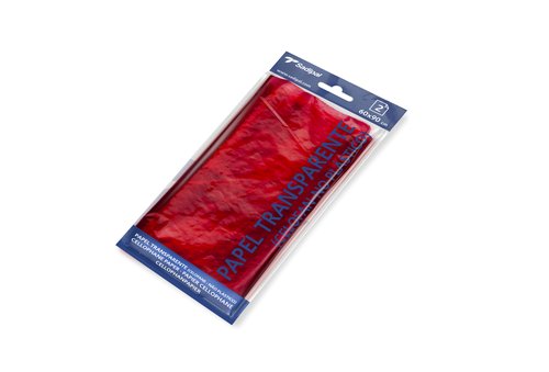 SADIPAL - PAPEL CELOFAN BLISTER 2hojas 60x90 cm ROJO (Ref.6232)